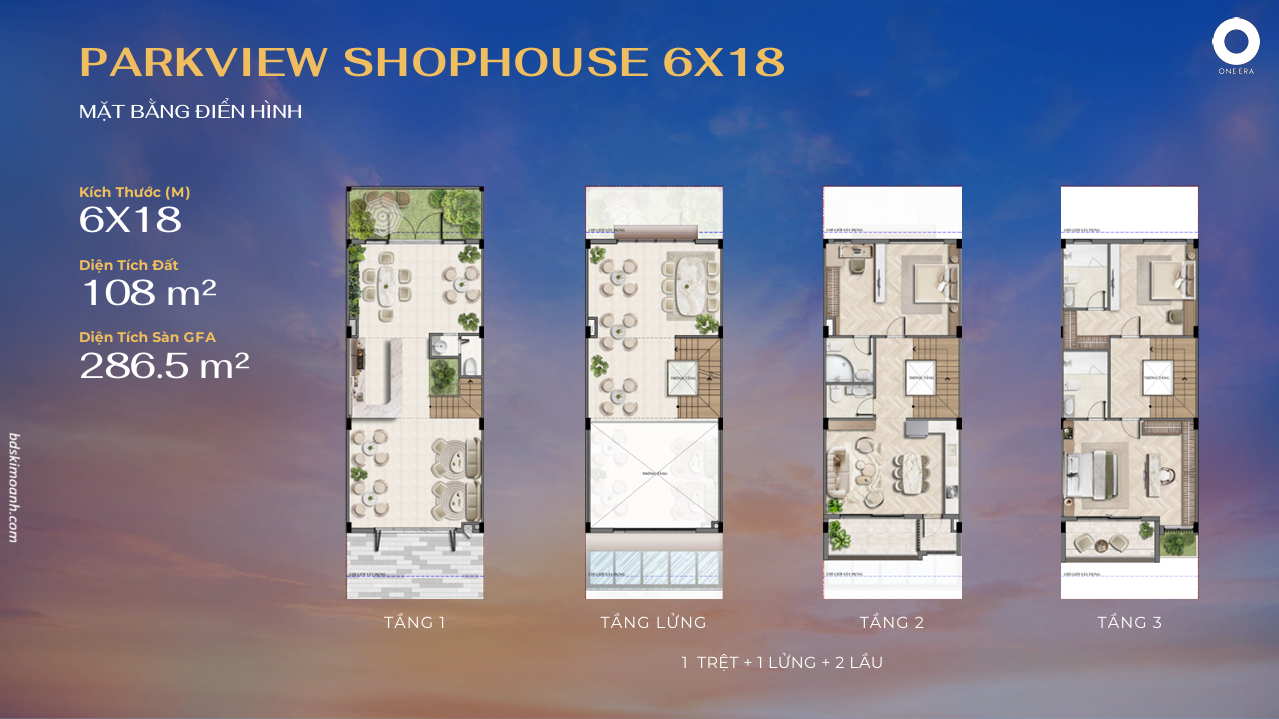 mẫu nhà PRAKVIEW SHOPHOUSE FACADE 6x18