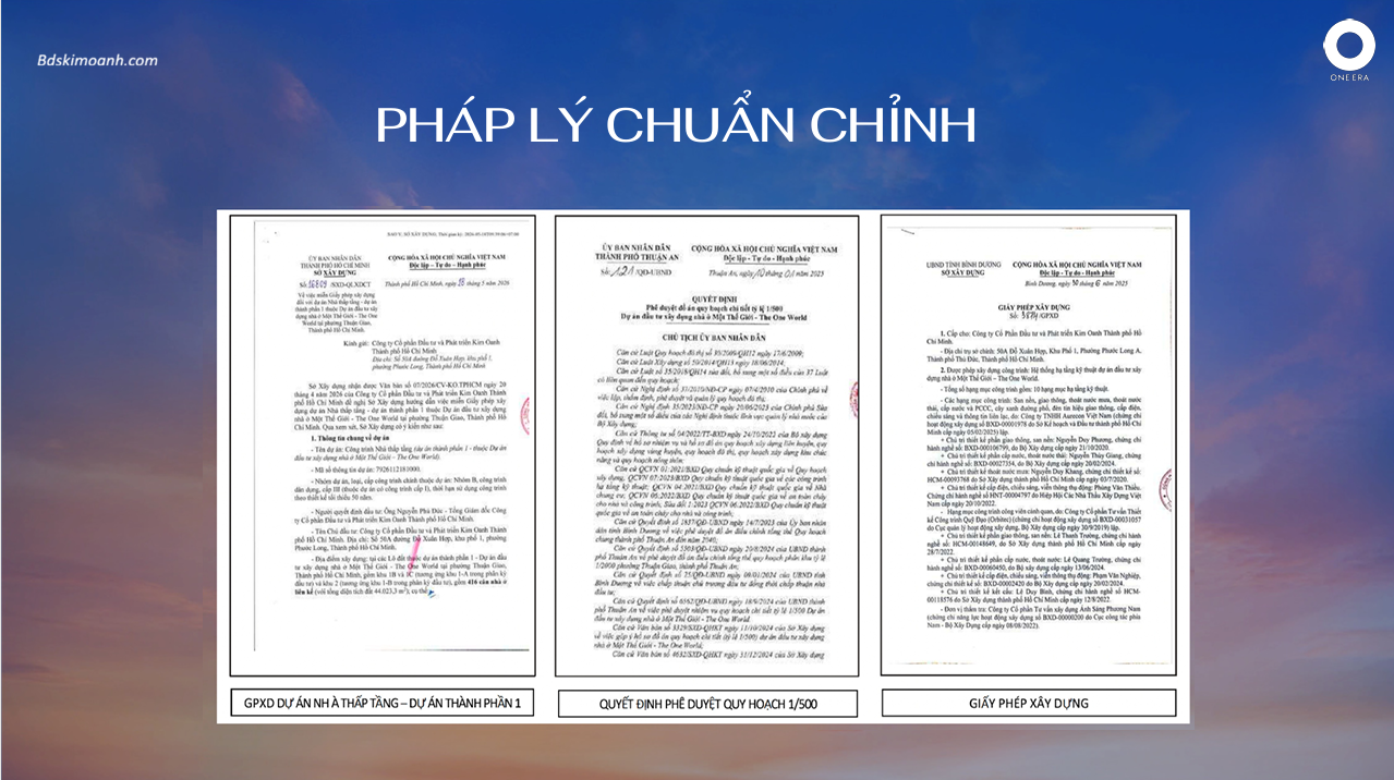 phép lý dự án one era