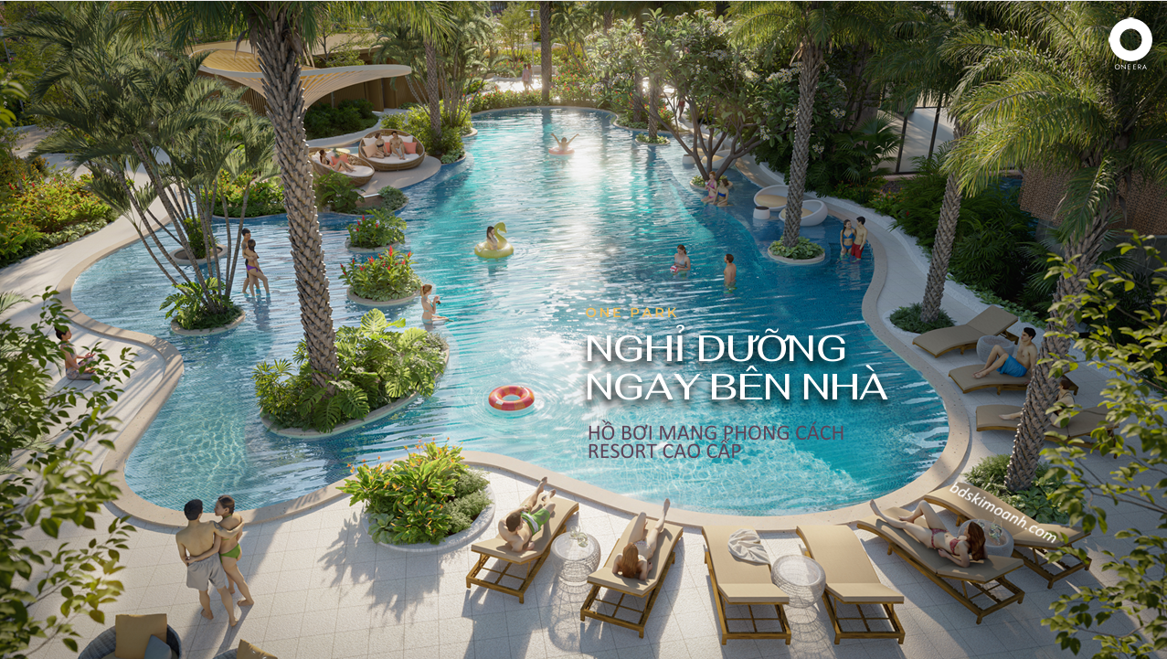 Hồ bơi giữa lòng công viên trung tâm One Era