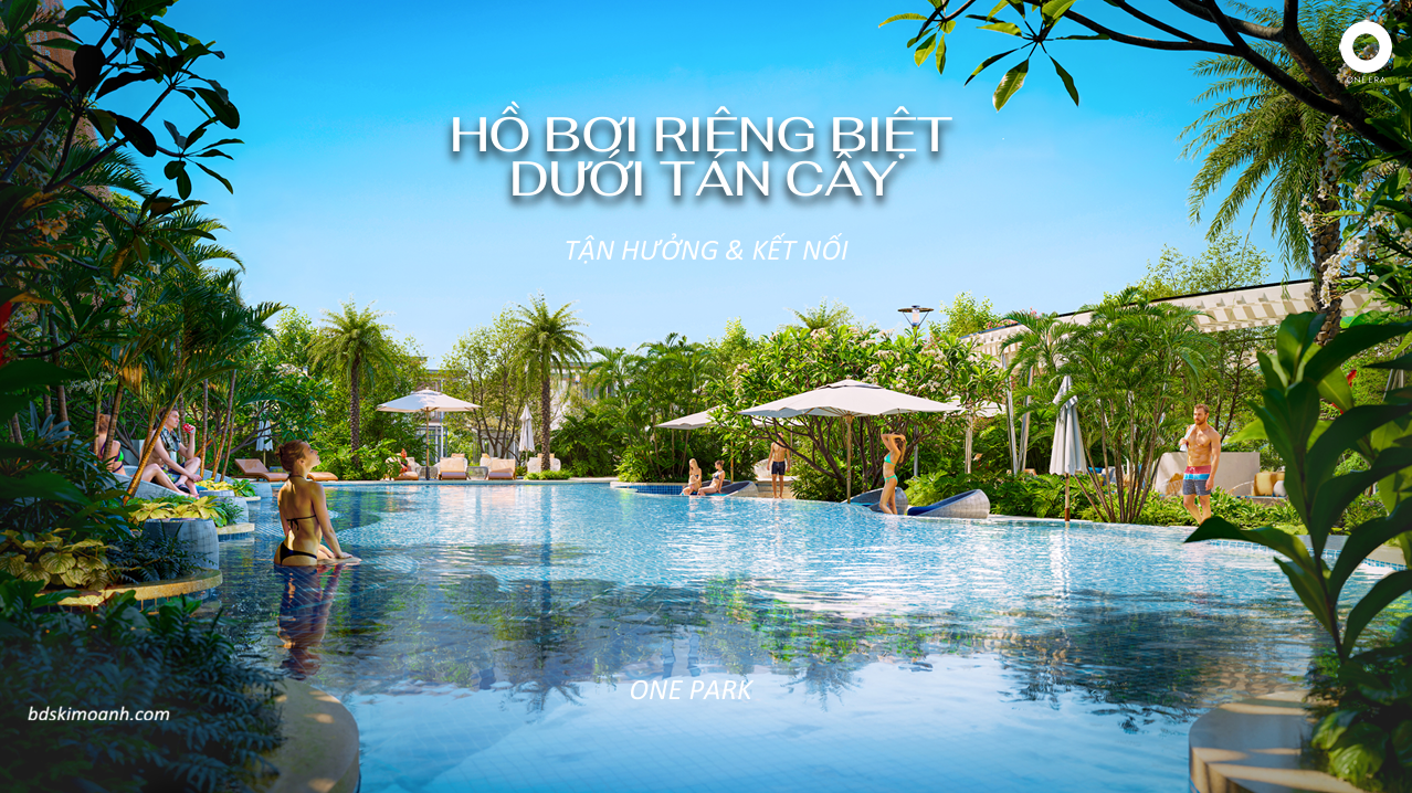 Hồ bơi giữa lòng công viên trung tâm One Era