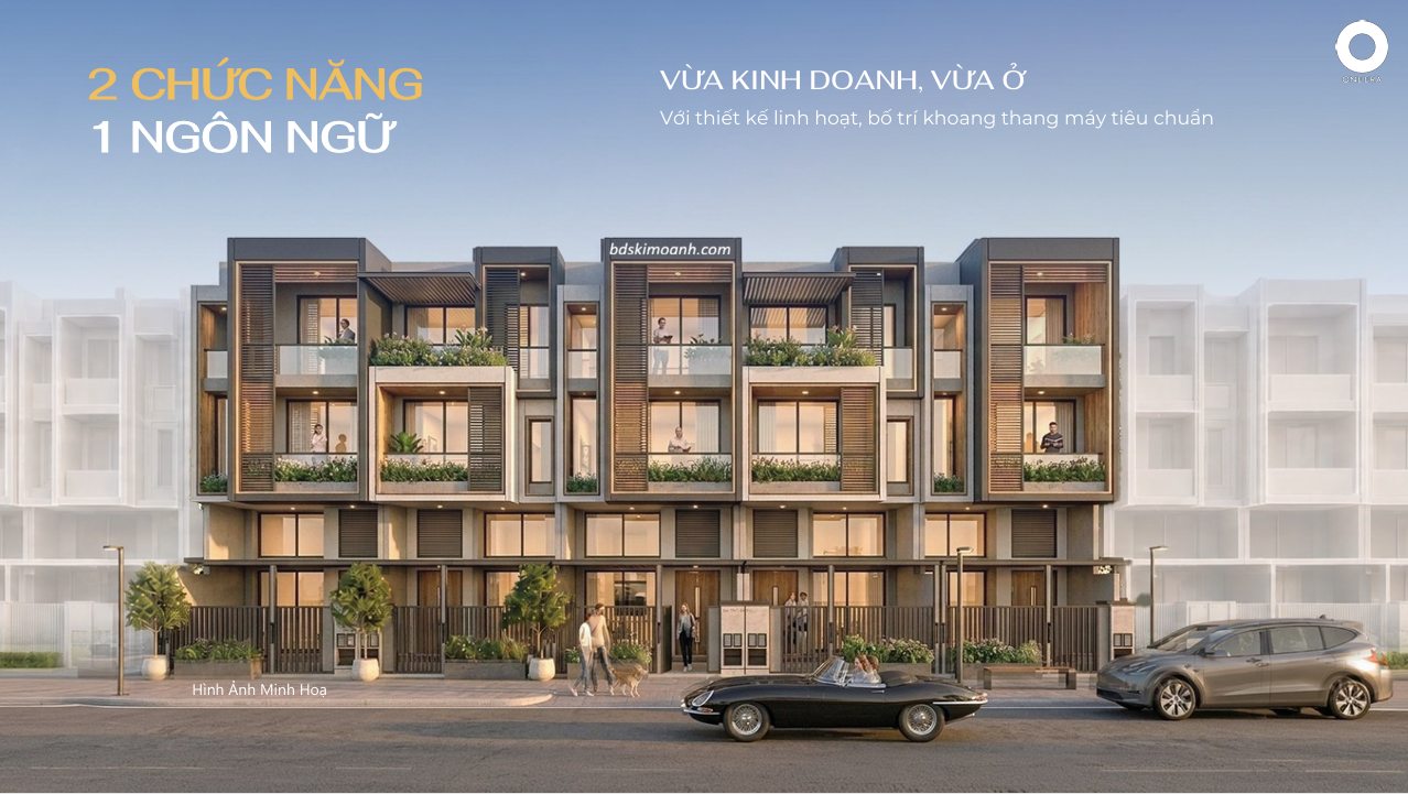 nhà phố one era 2 công năng
