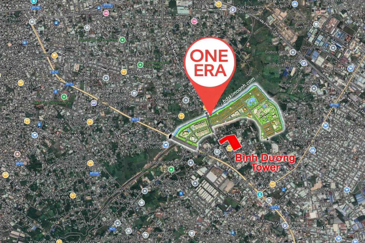 vị trí dự án One Era